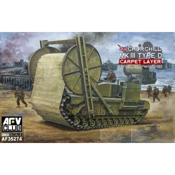 Plastikový model AFV Club 1/35 Churchill Mk.III Type D Carpet Layer