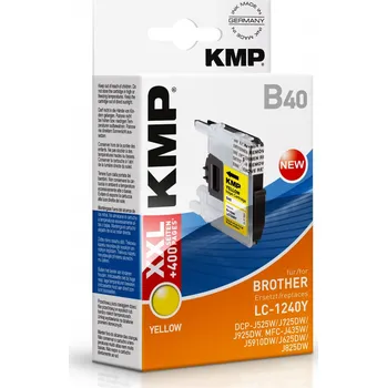 KMP B40 - Brother LC-1240Y - žlutá inkoustová náplň KMP