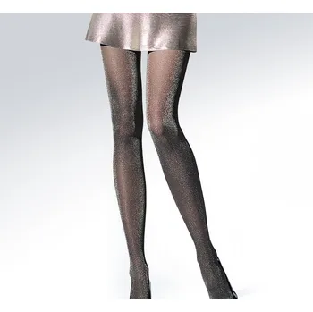 Dámské punčochy Punčocháče s lurexem CARNEVALE 20den, černé, vel.S