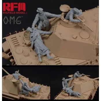 Plastikový model Ryefield model 1/35 "Fallen" (3 figures) for SdKfz. 171 Panther G Tanks