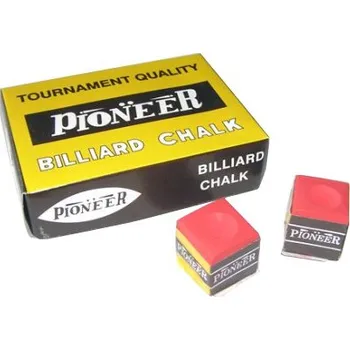 Kulečník křída Pioneer 12 ks červená 4988R