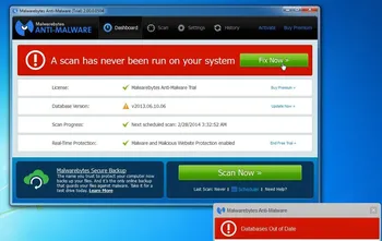 Malwarebytes Anti-Malware program
