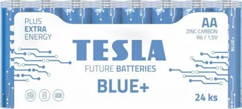 Článková baterie Tesla Blue+ Zinc Carbon AA 24 ks