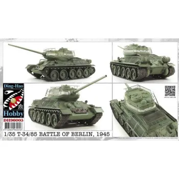 Plastikový model AFV Club 1/35 T-34/85 Battle of Berlin 1945 w/ Bedspring Armor