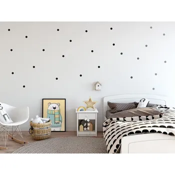 Samolepící dekorace Pastelowe Love Samolepky puntíky - malé barva: světle fialová