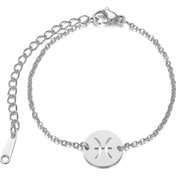 Náramek Šperky4U Dámský ocelový náramek - znamení ryby - OPA1619-03