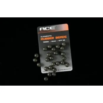 ACE RUBBER BEADS WEED 6mm