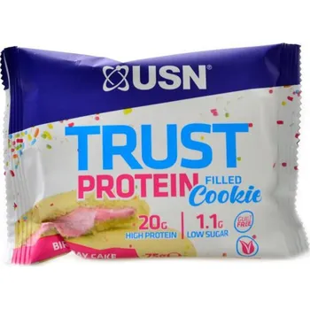 Recenze USN Trust Protein Filled Cookie 75 g