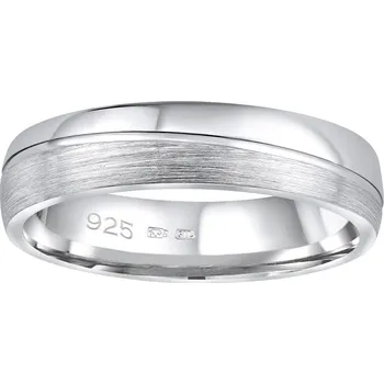 Prsten Silvego Snubní stříbrný prsten GLAMIS v provedení bez kamene pro muže i ženy Velikost prstenu: obvod 64 mm (průměr 20,4 mm)