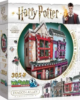 3D puzzle Wrebbit 3D puzzle Harry Potter: Prvotřídní potřeby pro famfrpál a Slug & Jiggers Apothecary 305 dílků