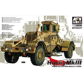 Plastikový model AFV Club 1/35 Husky Mk III Vehicle Mounted Mine Detector (VMMD)