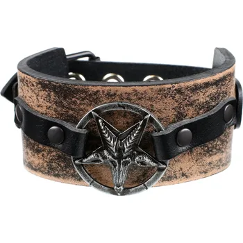 Náramek náramek Baphomet - brown