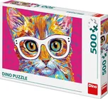 Dino Kočka s brýlemi 500 dílků