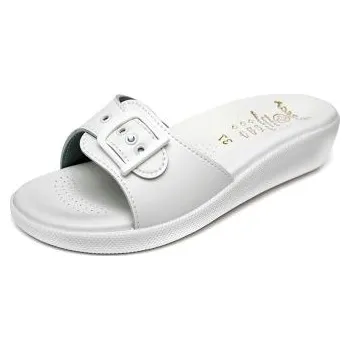 Dámská zdravotní obuv Firýt Dámský jednopáskový pantofel 145-6 Bílá Rozměr: 36, Typ: bílá