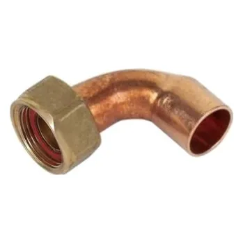 Vodovodní potrubí Conex Bänninger CU OBLOUK s převlečnou matkou 22 mm x 3/4" - 5002G CU.5002G.007