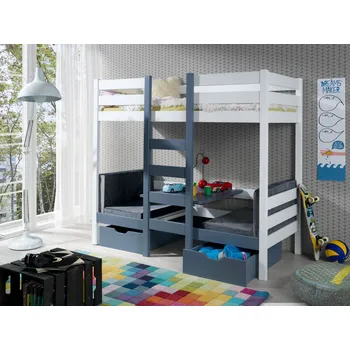 Dětská postel MebloBed Patrová postel Bartos 80x180 cm