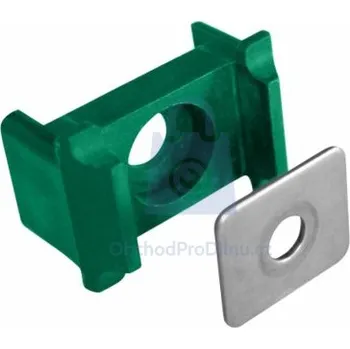 Příslušenství pro plot Příchytka panelu PILOFOR - PRO s přítlakem, na sloupek 60x40mm, plastová černá, balení 1 ks