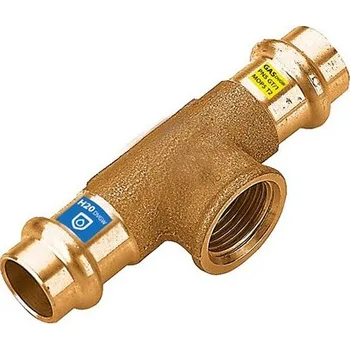 Vodovodní potrubí FRABOPRESS - T-kus s vnitřním závitem 15 x 3/8" x 15 mm FP.8130.151015