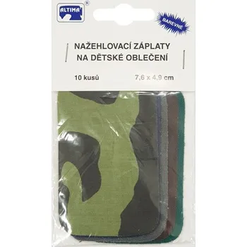 Nažehlovací záplaty dětské 201-740, 7,6x4,9 cm, 10ks