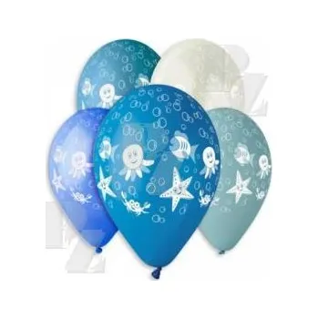 Balónek Nafukovací balonky 30cm Moře 5ks mix barev