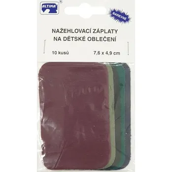 Nažehlovací záplaty dětské 201-45, 7,6x4,9 cm, 10ks