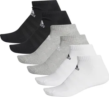 Pánské ponožky adidas Cush Low 6Pp Dz9380 Mgreyh/Mgreyh/White