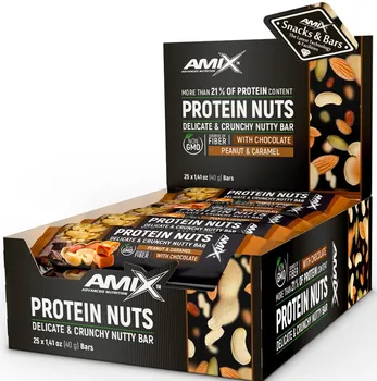 Amix Protein Nuts 25 x 40 g Peanut/Caramel