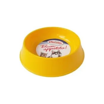 Miska pro psa Record miska plastová 0,2 l průměr 14 cm žlutá