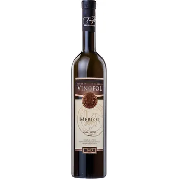 Víno Víno Merlot TOP výběr z hroznů suché 2015 0,75 l Vinofol Novosedly