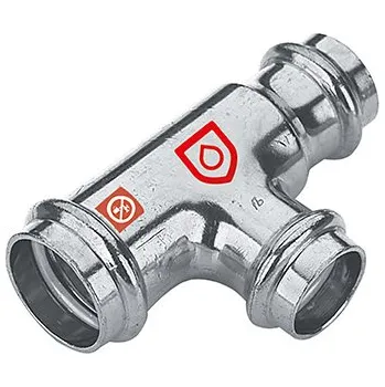 Vodovodní potrubí FRABOPRESS C-STEEL T-kus redukovaný 108 x 54 x 108 mm FPC.C131.BS10854108