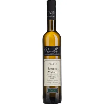 Víno Víno Ryzlink Vlašský výběr z bobulí polosuché 2017 0,75 l Vinofol Novosedly