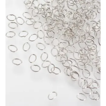 Materiál na výrobu šperku Spojovací kroužek ovál 4x3x0,5mm z nerez oceli 100ks L3919 L3919