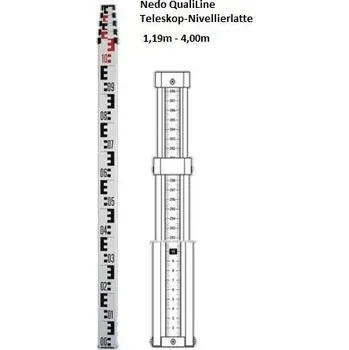 Nivelační přístroj NEDO nivelační teleskopická lať 4m PROFI Qualiline