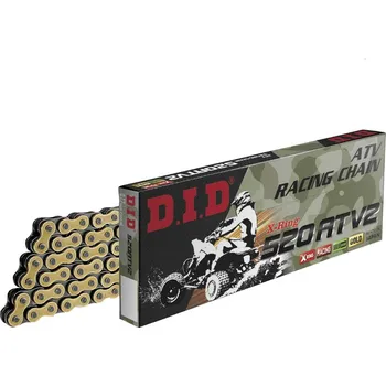 Řetězová sada pro motocykl D.I.D 520 ATV2 Gold/Black 96 čl.