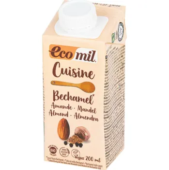 Rostlinné mléko Ecomil Mandlová alternativa smetany s muškátovým oříškem Bio 200 ml