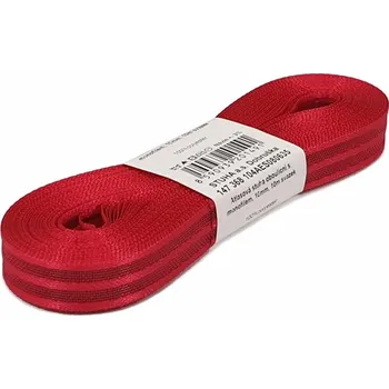 Stuha Stuha atlasová oboulícní s monofilem malinová, šíře 10mm, 10m