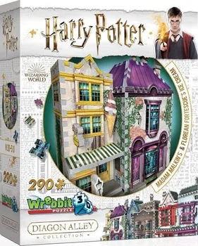 3D puzzle Wrebbit 3D puzzle Harry Potter: Madam Malkinová: Oděvy pro každou příležitost a Zmrzlinářství Florea