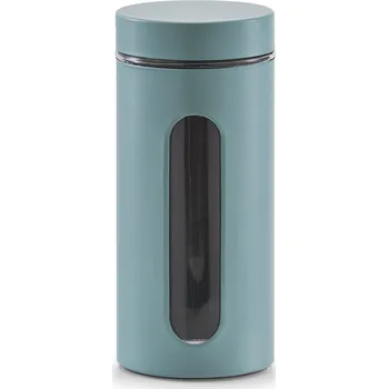 Keramický dřez Skleněná nádoba na volně ložené výrobky, 1200 ml, modrá, ZELLER