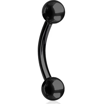 Šperk Šperky4U Piercing do obočí, barva černá - OB01046K-12104