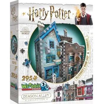 3D puzzle Wrebbit 3D Harry Potter: Obchod s hůlkami pana Olivandera a Scribbulus 295 dílků