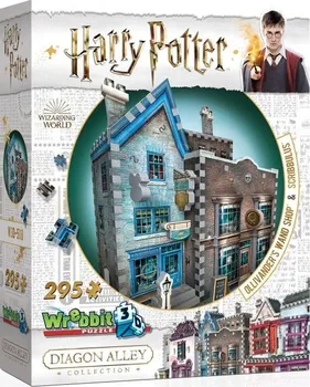3D puzzle Wrebbit 3D Harry Potter: Obchod s hůlkami pana Olivandera a Scribbulus 295 dílků