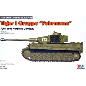 Plastikový model Ryefield model 1/35 Tiger I Gruppe "Fehrmann" April 1945 Northern Germany