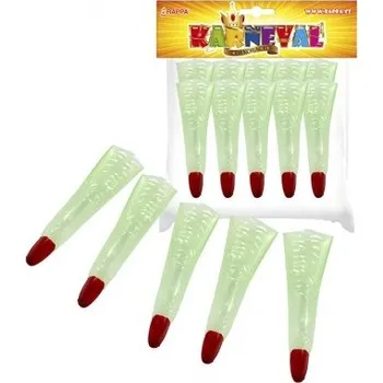 Karnevalový doplněk Prsty čarodějnické, 2 barvy