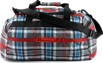 Cestovní taška Target Cestovní taška kostkovaná červeno-modro-šedá
