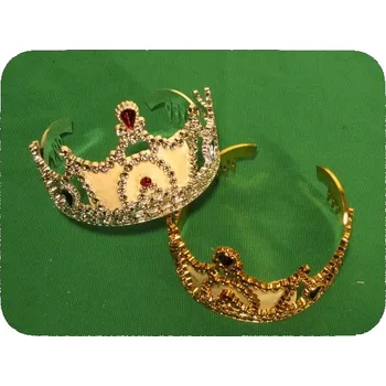 Karnevalový doplněk Korunka kovová st.-s drahok./bal/12ks/