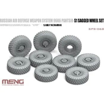Plastikový model Meng 1/35 Russian Air Defense Weapon System 96K6 Pantsir-S1 Sagged Wheel Set