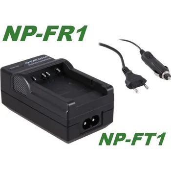 TopTechnology Nabíječka baterie Sony NP-FR1, NP-FT1 s CL adaptérem do auta 2in1 nahrazuje ORIGINÁL