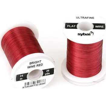 Sybai FLAT Colour Wire Ultrafine Bright Wine Red