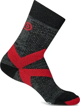 Pánské termo ponožky Asolo Nanosox Winter černé/červené