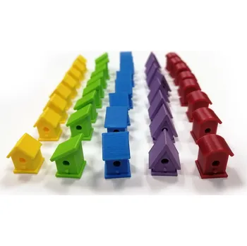 Příslušenství k deskovým hrám TLAMA games Na Křídlech - žetony ptačích budek